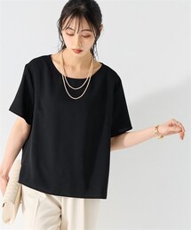 nissen | ＜大きいサイズ＞シンプルTブラウス（消臭テープ付）(シャツ/ブラウス)