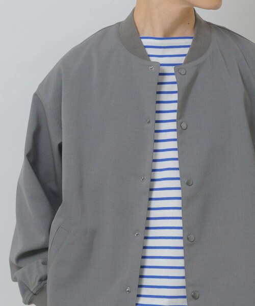 ITEMS URBANRESEARCH(アイテムズ アーバンリサーチ)の「『イージーケア/吸水速乾/接触冷感』高機能ドライタッチスナップブルゾン(楽着シリーズ)(ブルゾン・メンズ・KHK/GRY/SUMI-KURO/BEG・M/L)」の19枚目の写真