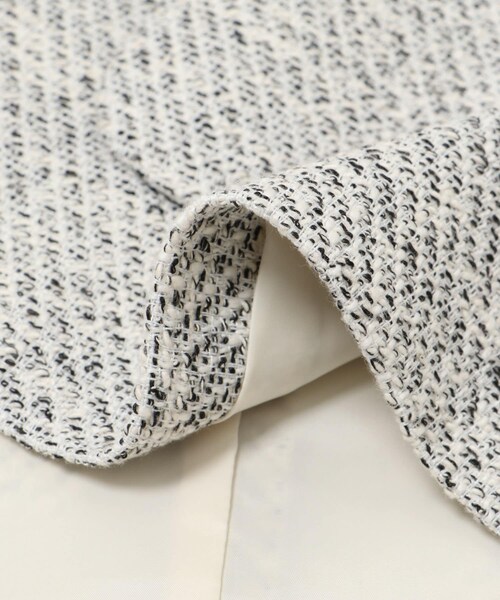 URBAN RESEARCH（アーバンリサーチ）の「ツイードノーカラージャケット（ノーカラージャケット・レディース・OFF MIX/BLACK MIX・FREE）」の15枚目の写真