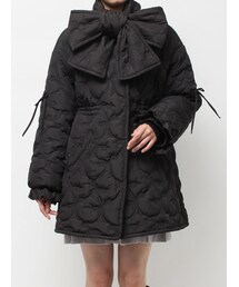 CALNAMUR | マフラー付きリボンダウンコート(ダウンジャケット/コート)