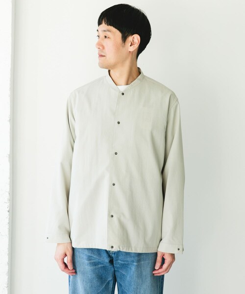 URBAN RESEARCH DOORS（アーバンリサーチドアーズ）の「『イージーケア/速乾/UVカット』クイックドライ ノーカラーライトブルゾン（ブルゾン・メンズ・CHALK/BLUEGREEN/CHARCOAL・M/L）」の15枚目の写真