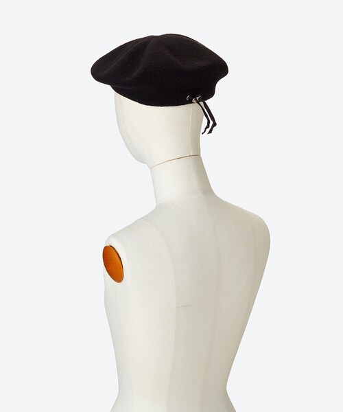 ADAM ET ROPE'（アダムエロペ）の「【J'aDoRe限定】【KIJIMA TAKAYUKI(キジマ タカユキ)】WOOL KNIT BERET（ハンチング/ベレー帽・レディース・ブラック/ライトグレー・F）」の5枚目の写真