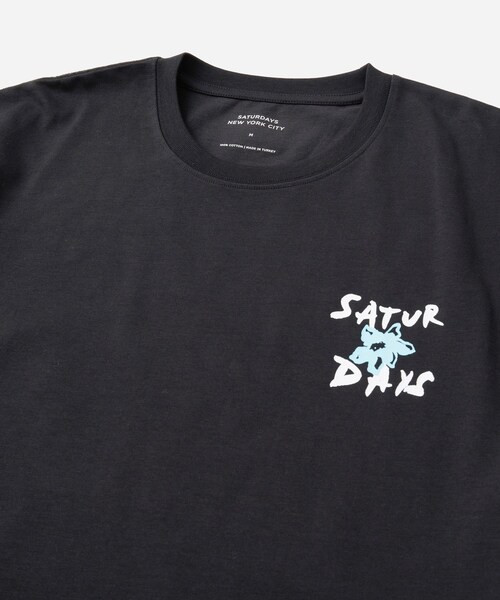 Saturdays NYC（サタデーズ ニューヨークシティ ）の「FLOWER RELAXED SS TEE（Tシャツ/カットソー・レディース・ブラック/オフホワイト/サックス・L/M/S/XL）」の19枚目の写真