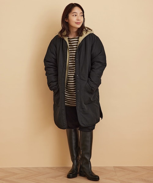 ADAM ET ROPE'（アダムエロペ）の「【DANTON】HIGH PILE ZIP HOODED