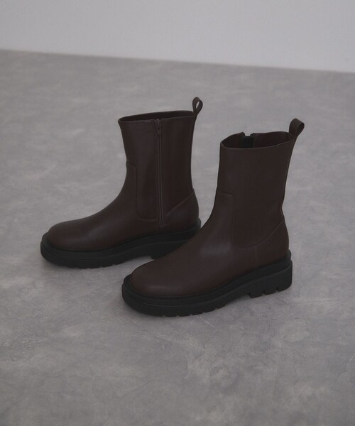 ADAM ET ROPE'(アダムエロペ)の「トラックソールストレッチブーツ(ブーツ・レディース・ブラック/ダークブラウン/キナリ・36.0/37.0/38.0/39.0)」の5枚目の写真
