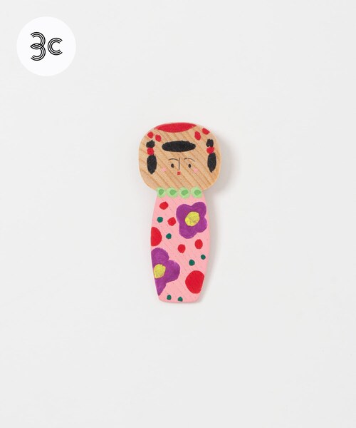 URBAN RESEARCH（アーバンリサーチ）の「すはらゆう子　こけしブローチ（ブローチ/コサージュ・メンズ・その他1/その他2/その他3/その他4・0）」の2枚目の写真