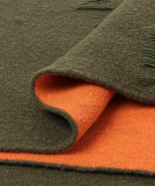 URBAN RESEARCH（アーバンリサーチ）の「malamute　night on earth fringe stole（マフラー・レディース・khaki/white/navy・FREE）」の11枚目の写真