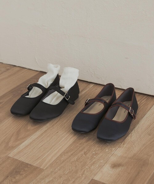 URBAN RESEARCH DOORS（アーバンリサーチドアーズ）の「サテンメリージェーン（パンプス・レディース・BLACK/NAVY・36/37/38）」の9枚目の写真