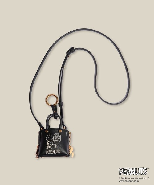 ROPE'（ロペ）の「【WEB限定/一部店舗限定】【E'POR×PEANUTS】別注 Y BAG Pico（ハンドバッグ・レディース・ブラック/オフホワイト/レッド・F）」の4枚目の写真