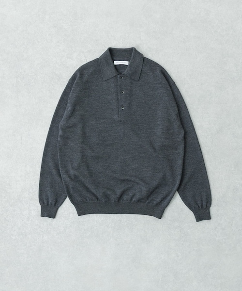 URBAN RESEARCH（アーバンリサーチ）の「CASH FEEL W/MID ニットポロ（ニット/セーター・メンズ・BLACK/CHARCOAL/BROWN・M/L）」の2枚目の写真