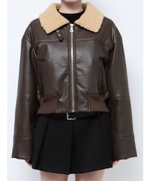 EMODA | ショートボアブルゾン(ブルゾン)