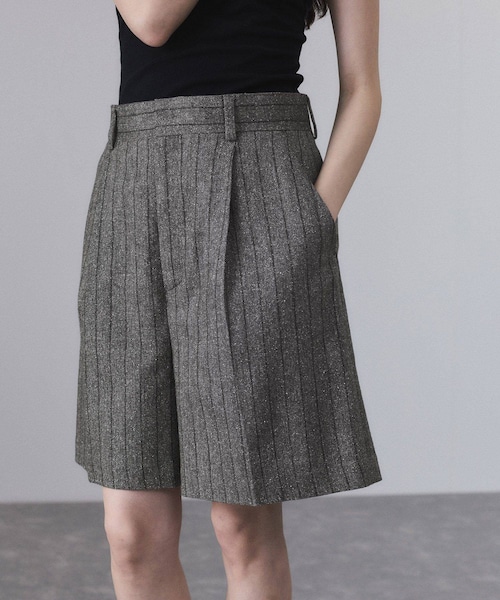 ADAM ET ROPE'（アダムエロペ）の「ツイード＆チェックショートパンツ（その他パンツ・レディース・グレー/ブラウン・36/38）」の10枚目の写真