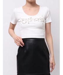RESEXXY（リゼクシー）の「デコラティブクロップドTシャツ（Tシャツ/カットソー・レディース）」