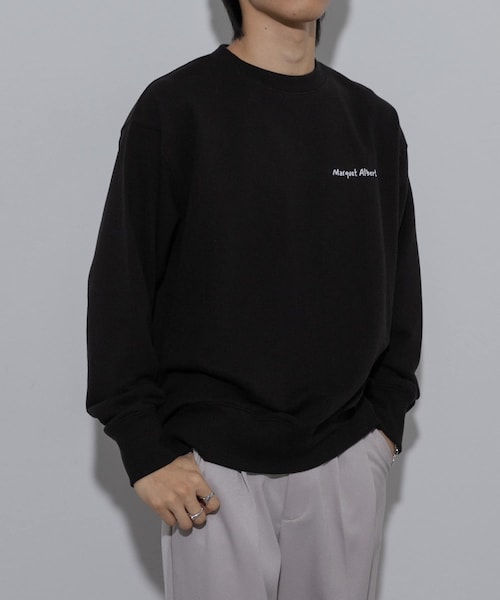 SENSE OF PLACE by URBAN RESEARCH（センスオブプレイスバイアーバンリサーチ）の「『別注』Albert Marquet ロゴスウェット（スウェット・メンズ・GRAY/BLACK/GREEN・M/L）」の2枚目の写真