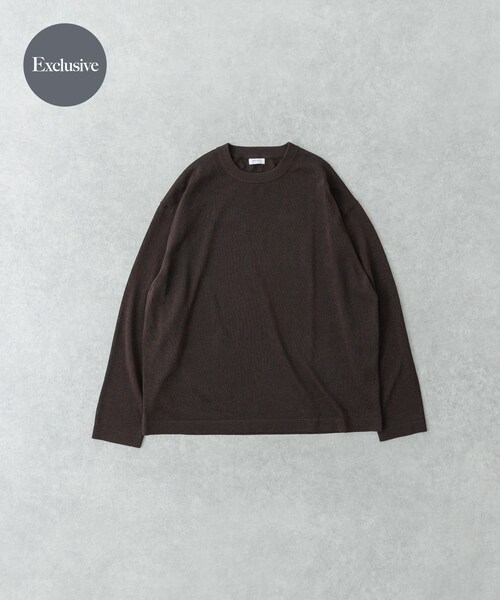 URBAN RESEARCH(アーバンリサーチ)の「『別注』crepuscule×UR Washi Knit Long-Sleeve T-shirts(ニット/セーター・メンズ・Black/D.Purple/Chocolate・1/2)」の14枚目の写真