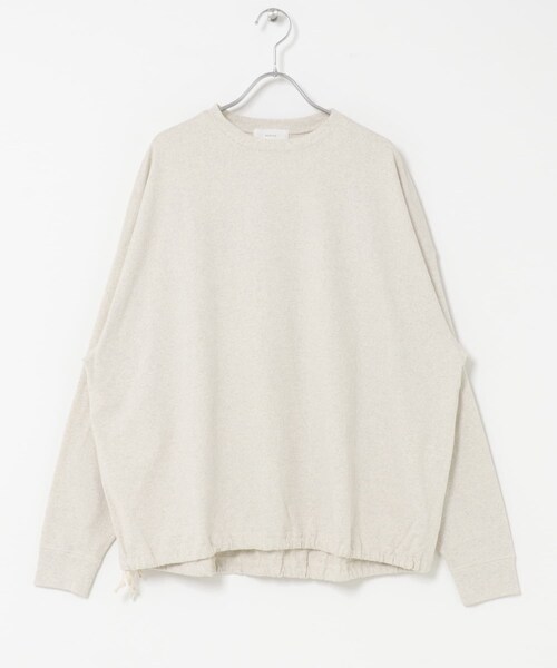 かぐれ（カグレ）の「コットンドロストヘムカットソー（Tシャツ/カットソー・レディース・GRAY/OATMEAL・Free）」の17枚目の写真