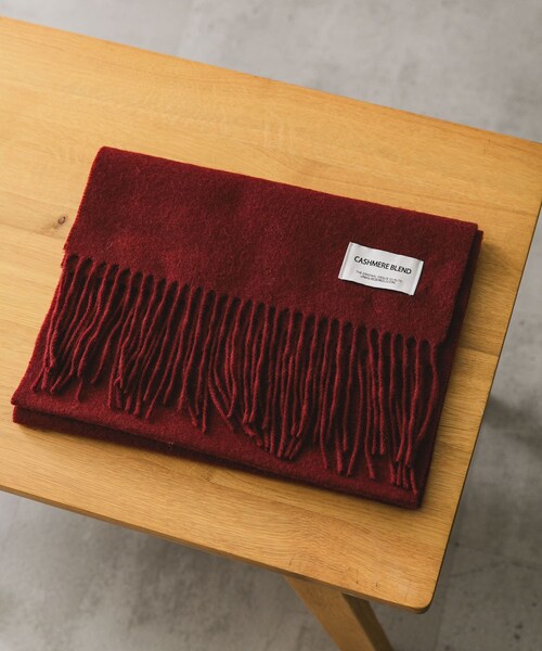 URBAN RESEARCH DOORS(アーバンリサーチドアーズ)の「カシミヤブレンド マフラー(マフラー・メンズ・GREEN/BLACK/GRAY/WINE RED・-)」の21枚目の写真