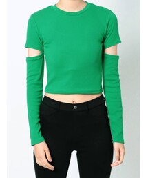 MURUA | 2WAYスリーブカットトップス(Tシャツ/カットソー)