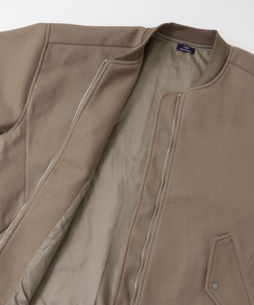 ITEMS URBANRESEARCH（アイテムズ アーバンリサーチ）の「ウールライクメルトン MA-1（MA-1・メンズ・KHK/BLK/MOC・M/L）」の22枚目の写真