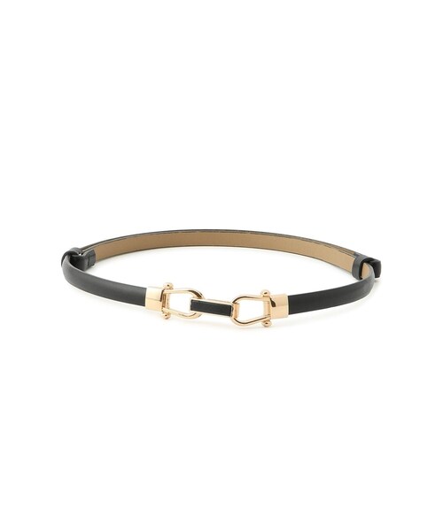 ROPE' PICNIC(ロペピクニック)の「10mmスムースくるみビットバックルスライドベルト(ベルト・レディース・ブラック/キナリ・F)」の14枚目の写真