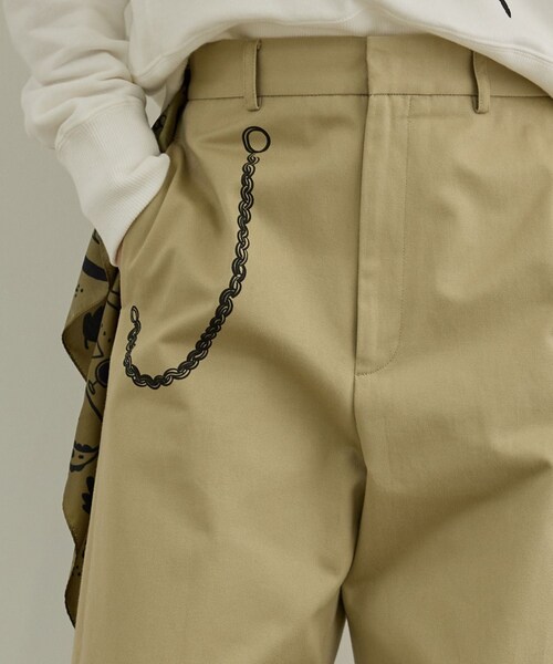 ADAM ET ROPE'(アダムエロペ)の「【Camille de Cussac by SALON】アートプリントトラウザーズパンツ / セットアップ対応(チノパンツ・レディース・ベージュ・M/S)」の8枚目の写真