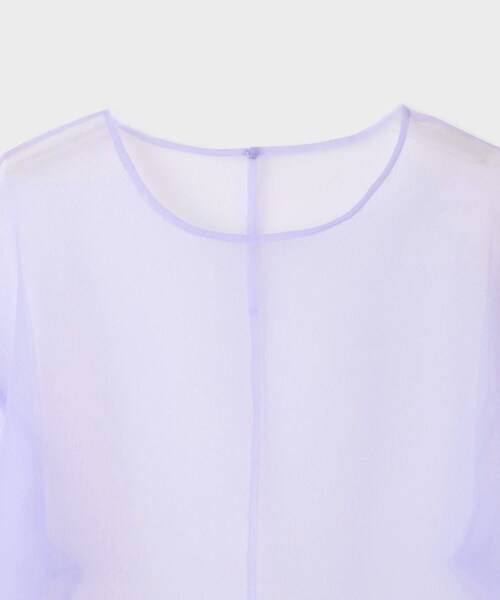 ROPE'(ロペ)の「【near.nippon(ニアー ニッポン)】SHEER DRESS|レイヤードドレス(ワンピース・レディース・ラベンダー/ブラック・F)」の6枚目の写真