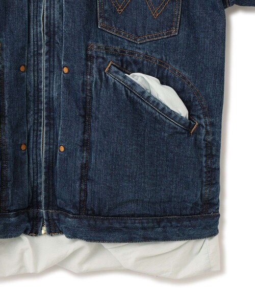 ADAM ET ROPE'(アダムエロペ)の「【PILLINGS x WRANGLER】DENIM JACKET(デニムジャケット・レディース・ブルー・M/S)」の13枚目の写真