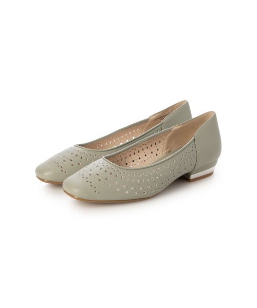 Riz raffinee（リズラフィーネ）の「リズ ラフィーネ Riz raffinee カットワークフラットパンプス （パンプス・レディース・BL/IV/LGR・225/22.5cm/230/23cm/235/23.5cm/240/24cm/245/24.5cm）」の14枚目の写真