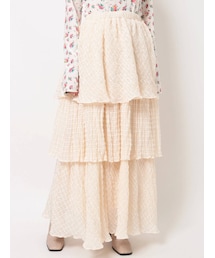 merry jenny | checkシアーテイアードスカート(スカート)