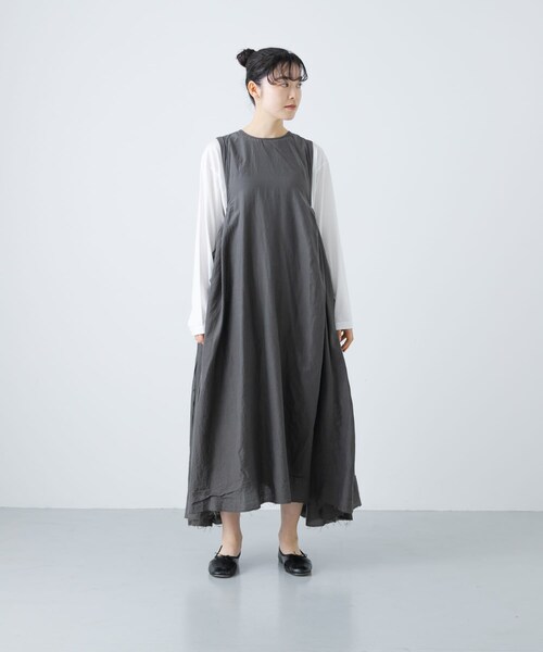 かぐれ（カグレ）の「quitan　DRESS（ワンピース・レディース・IRON GREY/PALE ROSE・FREE）」の10枚目の写真