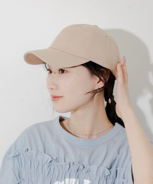 SMELLY（スメリー）の「シンプルリネンキャップ（キャップ・レディース・IVO/BEG/BLK・-）」の21枚目の写真