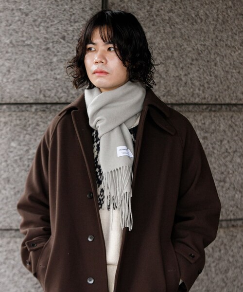 URBAN RESEARCH DOORS(アーバンリサーチドアーズ)の「カシミヤブレンド マフラー(マフラー・メンズ・GREEN/BLACK/GRAY/WINE RED・-)」の8枚目の写真