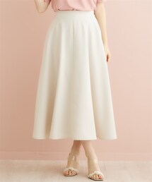 marun | 大きいサイズミディ丈麻調フレアスカートmarun(スカート)