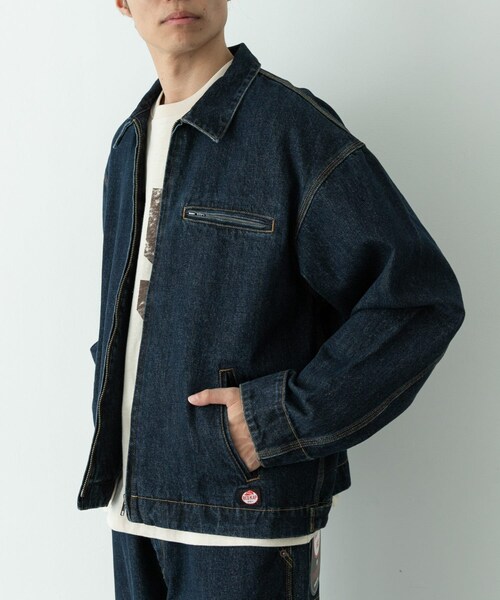URBAN RESEARCH Sonny Label（アーバンリサーチサニーレーベル）の「『別注』RED KAP×Sonny Label　デニムジップブルゾン（デニムジャケット・メンズ・インディゴ/ワンウォッシュ・M/L）」の5枚目の写真