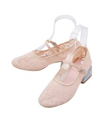 merry jenny | バイカラーレースストラップシューズ(パンプス)