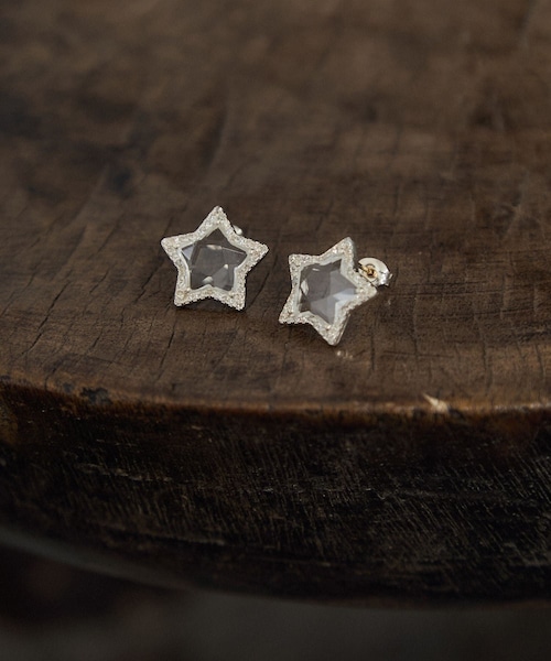 ADAM ET ROPE'（アダムエロペ）の「【J'aDoRe・店舗限定】【MALUS /マリュス】Crystal star earrings（ピアス（両耳用）・レディース・シルバー・10/11/12/F）」の10枚目の写真