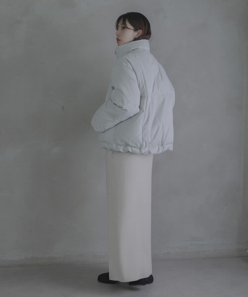 URBAN RESEARCH Sonny Label（アーバンリサーチサニーレーベル）の「ダブルジップスタンドダウンジャケット（その他アウター・レディース・ブラック/ライトグレー/チャコール・Free）」の20枚目の写真