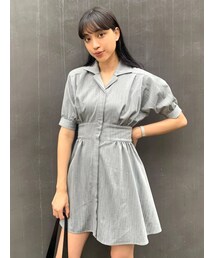 EMODA | サイドシェイプハーフスリーブワンピース(ワンピース)