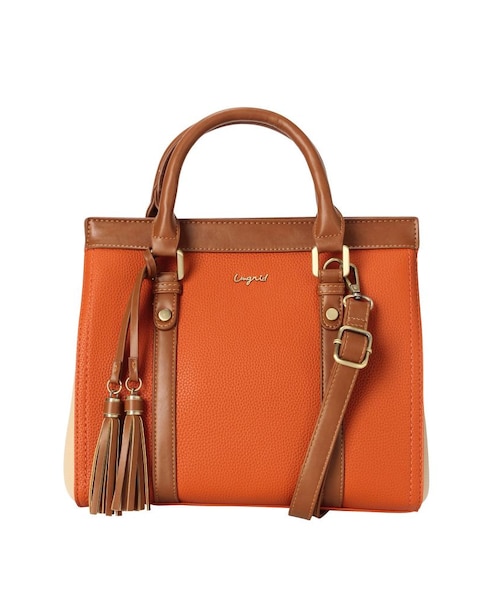 RUNWAY channel SELECTION（ランウェイチャンネルセレクション）の「【Ungrid】配色マグネットハンドバッグ（ハンドバッグ・レディース・グレー/ブラック/オレンジ/カーキ/ダークブラウン・F）」の14枚目の写真