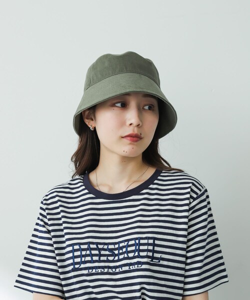 SENSE OF PLACE by URBAN RESEARCH（センスオブプレイスバイアーバンリサーチ）の「『ユニセックス』ツイルバケットハット（ハット・メンズ・BLACK/L.BEIGE/L.KHAKI・one）」の11枚目の写真