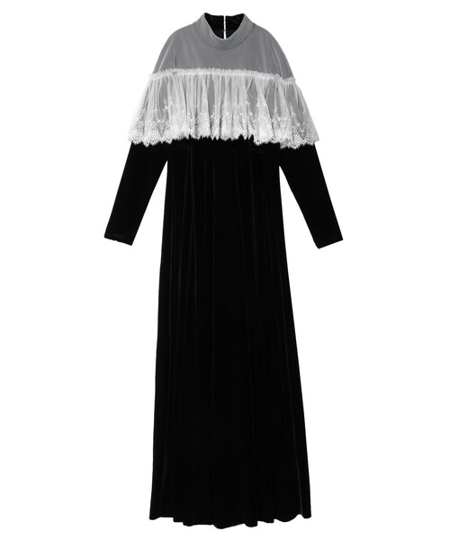PAMEO POSE（パメオポーズ）の「Lace Velour Dress（ワンピース）」 - WEAR