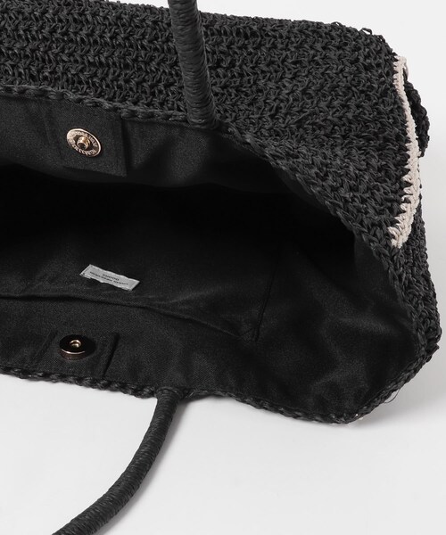 URBAN RESEARCH DOORS（アーバンリサーチドアーズ）の「ペーパートートバッグ（トートバッグ・レディース・BEIGE/BLACK・One）」の6枚目の写真