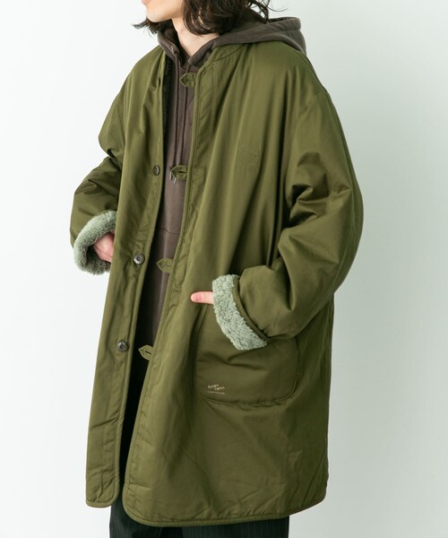 URBAN RESEARCH Sonny Label（アーバンリサーチサニーレーベル）の「ARMY TWILL　Twill Reversible Coat（テーラードジャケット・メンズ・KHAKI/BLACK/BEIGE・S/M/L）」の4枚目の写真