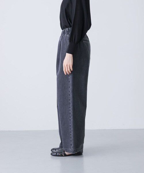 かぐれ（カグレ）の「フェードデニムイージーパンツ（デニムパンツ・レディース・L/INDIGO/BLACK・FREE）」の12枚目の写真