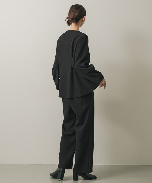 SENSE OF PLACE by URBAN RESEARCH（センスオブプレイスバイアーバンリサーチ）の「ウエストタックジャケットセットアップ（セットアップ・レディース・BLACK/GRAY/BEIGE・S/M）」の8枚目の写真