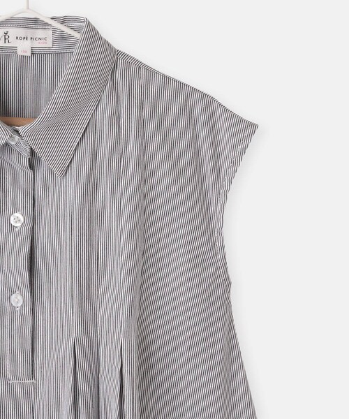 ROPE' PICNIC(ロペピクニック)の「【KIDS/キッズ】コードレーンシャツワンピース(シャツワンピース・キッズ・ブラック系/サックス・120/130/140/150)」の13枚目の写真