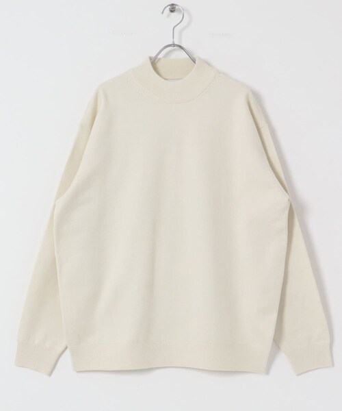 URBAN RESEARCH DOORS（アーバンリサーチドアーズ）の「『仁村紗和さん着用』『UR TECH 200日ニット』 モックネック（ニット/セーター・メンズ・OFF/APRICOT/C.NAVY/BLACK/BROWN・M/L/XL）」の14枚目の写真