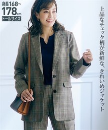 nissen | トールサイズストレッチテーラードジャケット(テーラードジャケット)