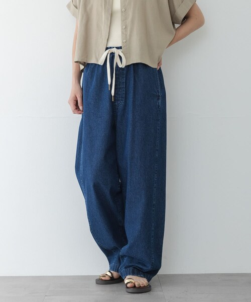 URBAN RESEARCH Sonny Label（アーバンリサーチサニーレーベル）の「イージーカーブデニムパンツ（デニムパンツ・レディース・インディゴ/L.インディゴ・36/38）」の2枚目の写真