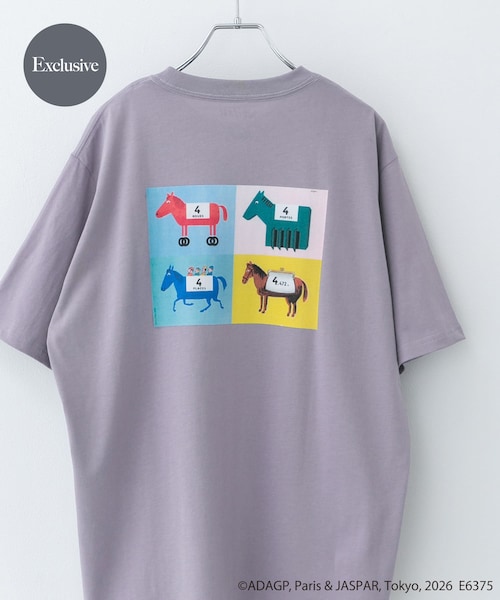 URBAN RESEARCH DOORS(アーバンリサーチドアーズ)の「『別注』Savignac×DOORS プリントTシャツ(Tシャツ/カットソー・メンズ・WHITE1/WHITE2/IVORY/WHITE3/TOP GRAY1/CHARCOAL2/CHARCOAL1/TOP GRAY2/MOCHA/OATMEAL/BLUE/LIGHT BLUE/NAVY/LAVENDER/VERMILLION・M/L/XL)」の14枚目の写真